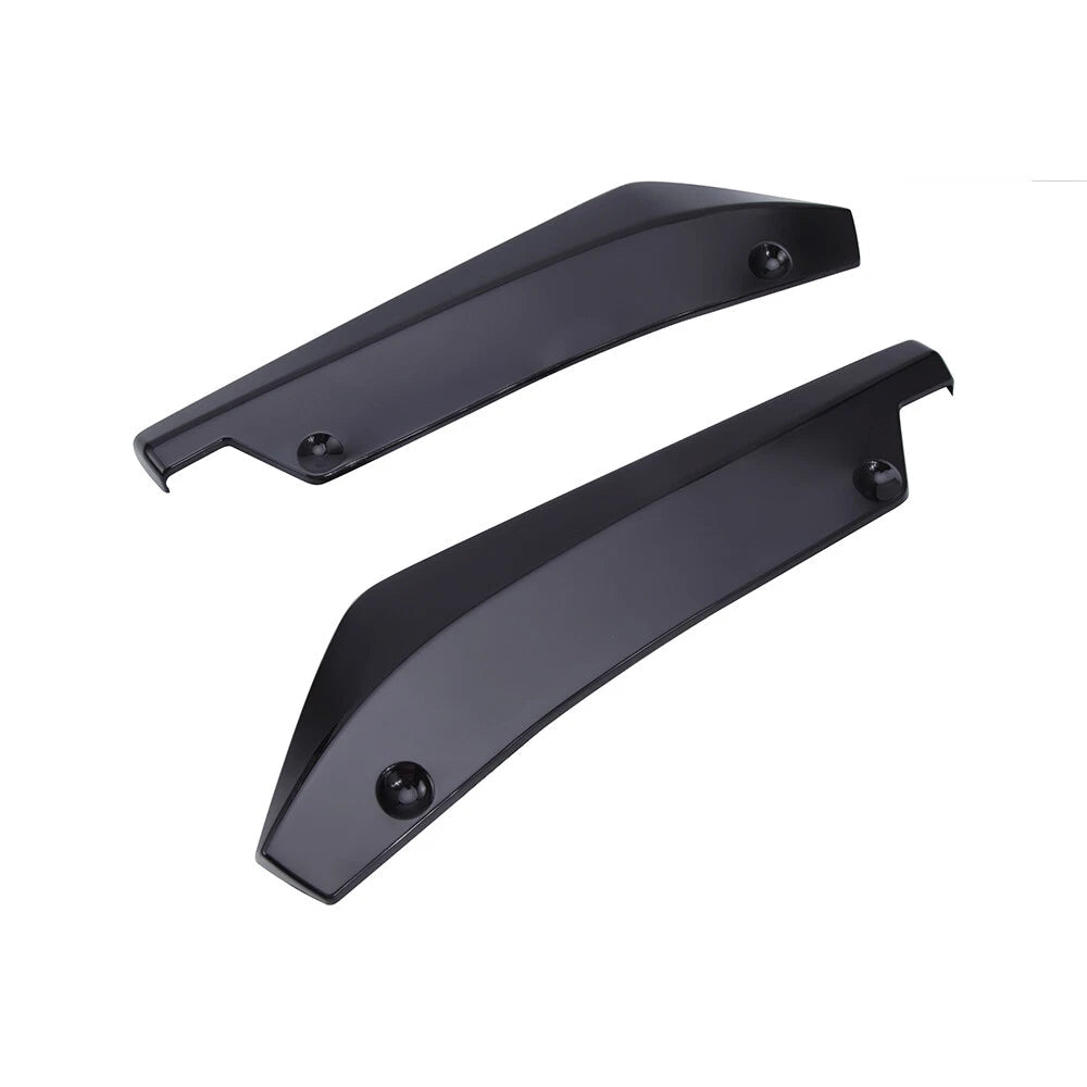 For Subaru WRX STI Spats Rear Splitter Bumper Lip Diffuser Canards Spoiler Black 6B93BC-57