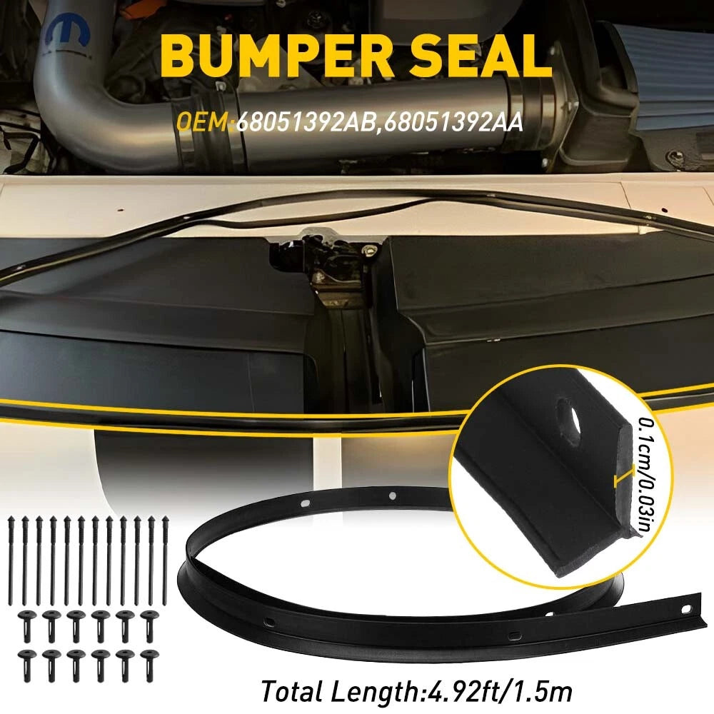 Front Seal Hood Strip Weatherstrip 68051392AB Fit for Dodge Challenger 2008-2022 6B93BC-57