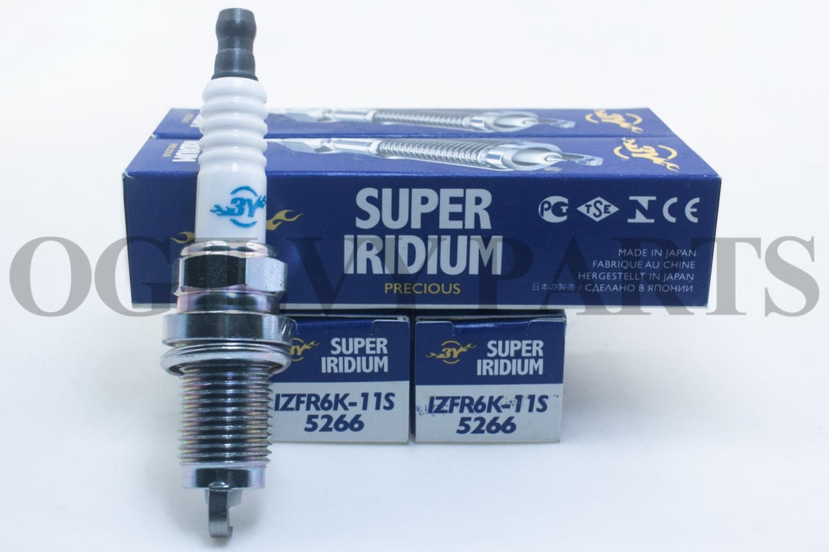 5266 Spark Plug (4) Super Iridium IZFR6K-11S For 03-14 Honda Accord Fit