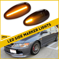 Smoke LED Side Marker Turn Light Signal Lamp For Outlander Mitsubishi Lancer EVO 6B93BC-57