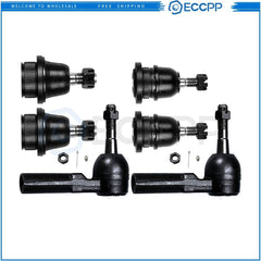 Front Lower Upper Ball Joints Steering Outer Tie Rod End For 05-15 Toyota Tacoma 6B93BC-57