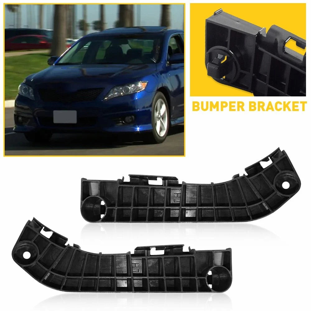 Set of 2 Front Bumper Brackets Support & Left Right Side For 07-11 Toyota Camry 6B93BC-57