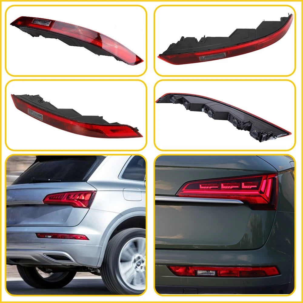 Rear Right Side Marker Bumper Light Red Lens Fit for 2018 2019 2020 2021 Audi Q5 6B93BC-57