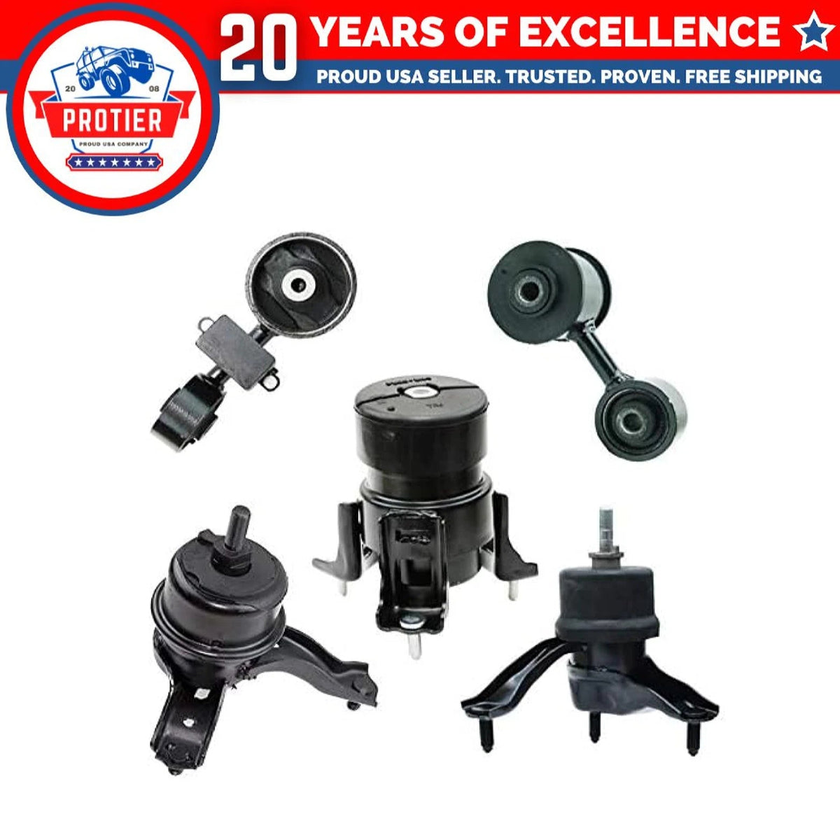Fits 2007-2009 Toyota Camry 2.4L AUTO Japan Built Motor & Trans Mount Set 5PCS 6B93BC-57