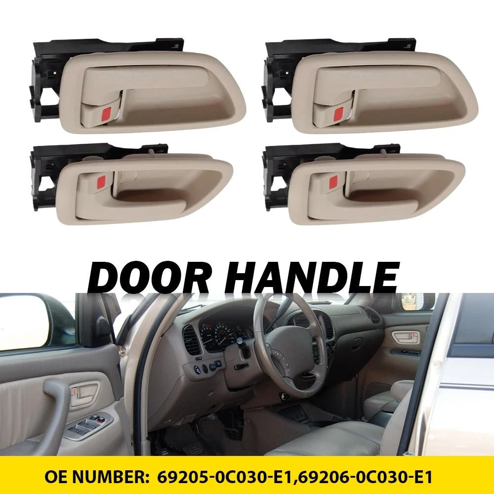 4PCS Door Handles Inside Interior Fits 2000-2004 Toyota Avalon 2001-07 Sequoia A 6B93BC-57