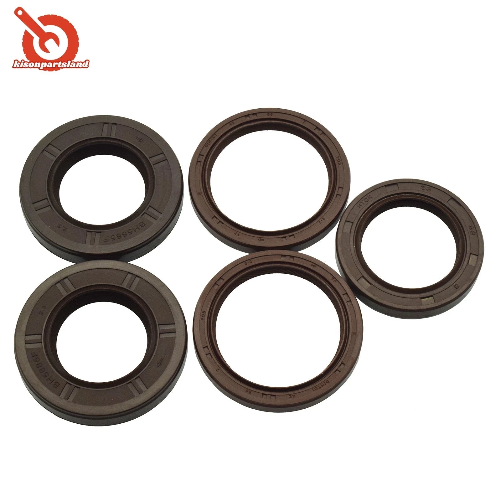 Front Cam & Crank Oil Seals Kit 5pcs For Impreza Forester Outback STi WRX GT 6B93BC-57