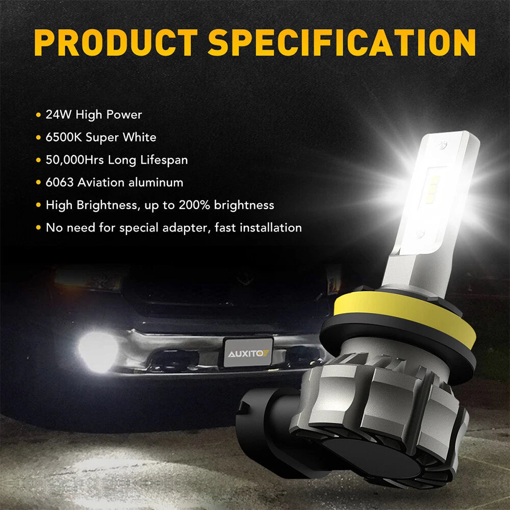 Canbus LED Fog Lights Bulbs Foglights H11 H16 H8 White for Audi BMW Mercedez EXC 6B93BC-57