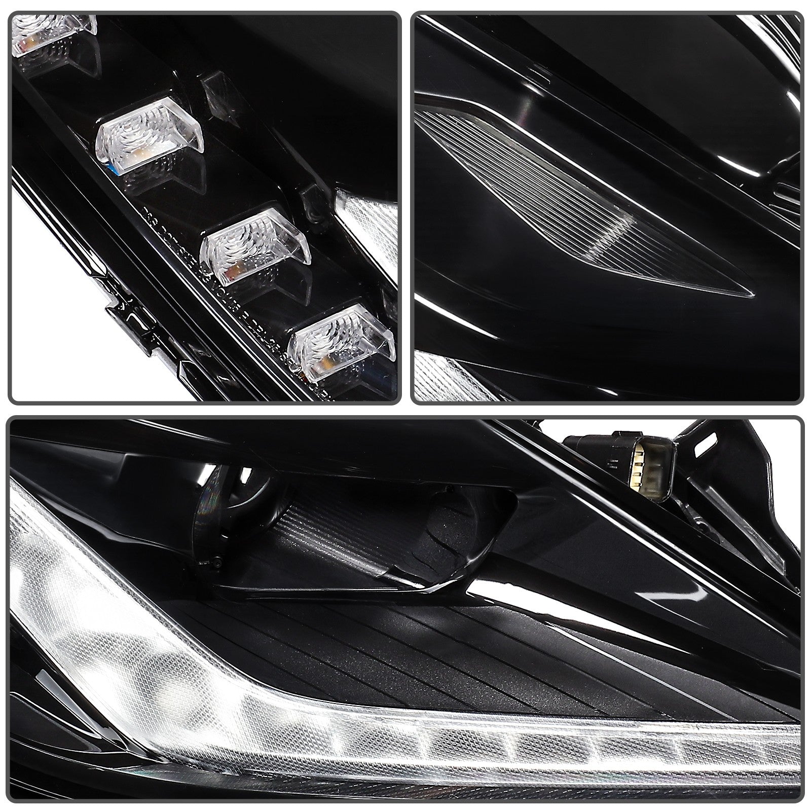 ECCPP LED Headlight Assembly For Chevrolet Corvette 6.2L 2014-2019 Left Side 6B93BC-57