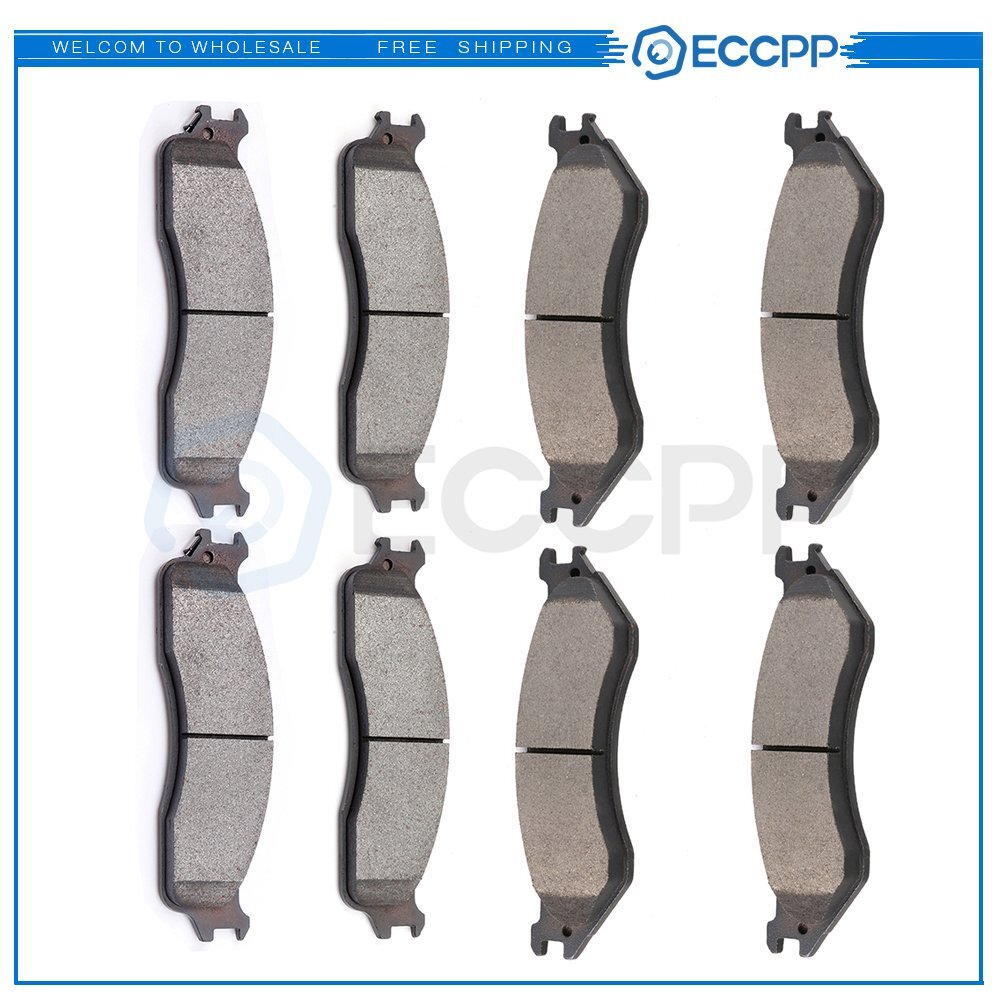 Front Rear Brake Ceramic Pads For Dodge Ram 1500 2006-2008 Dodge Ram 2500 03-08 6B93BC-57