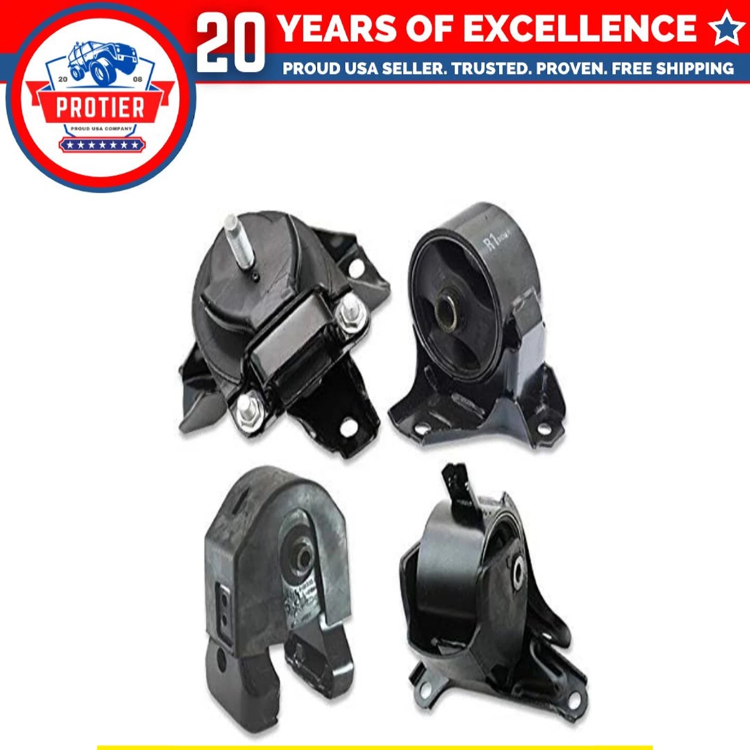 Engine Motor & Trans Mount 4PCS Set For 2006-2008 Hyundai Sonata 2.4L 6B93BC-57
