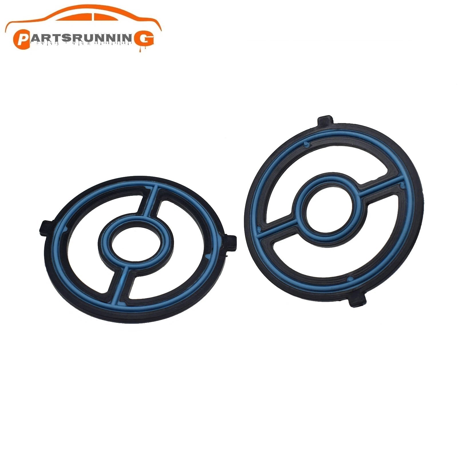2PCS Engine Oil Cooler Gasket LF0214700 For Mazda 3/5 SPEED 6 CX7 2.0 2.3 2.5 6B93BC-57