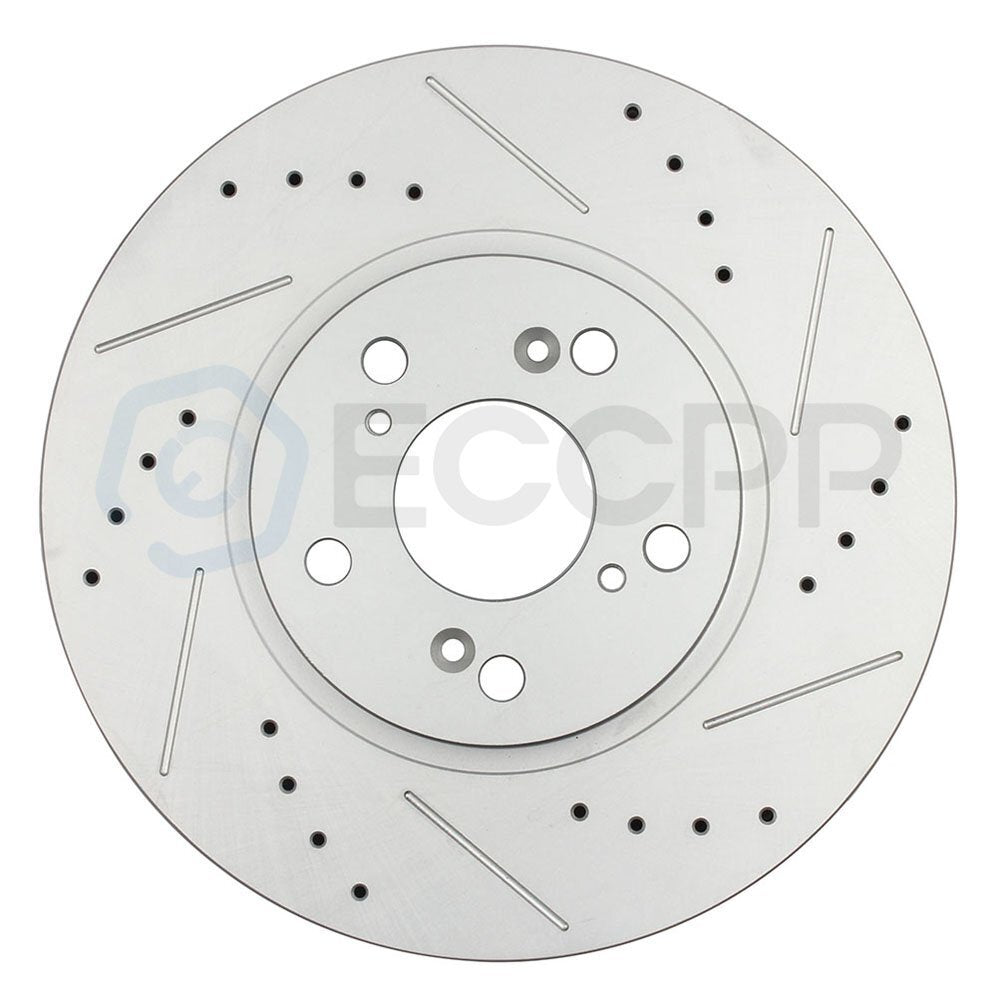 Front Drilled Slotted Ceramic Brake Pads And Rotors For 2003-08 Honda Pilot 3.5L 6B93BC-57