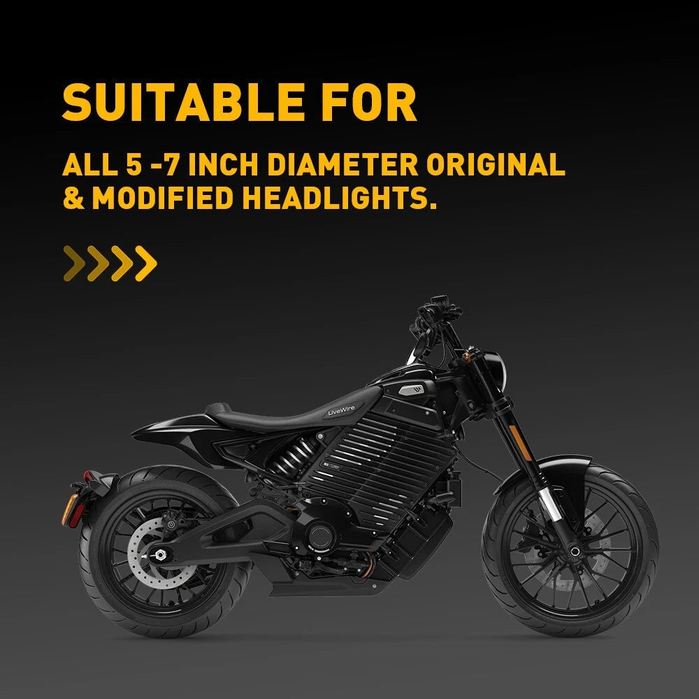 Motorcycle Headlight Fairing Windshield Windscreen 5-7" Round For YMH EOA 6B93BC-57