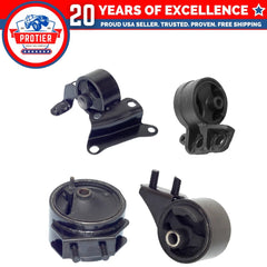 Engine Motor & Trans Mount Set 4PCS for 1994-1996 Ford Escort 1.8L for Auto 6B93BC-57