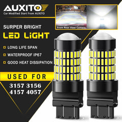2X 3157 3156 Parking Signal Back up reverse light 6000K LED bulb for Ford GMC A 6B93BC-57