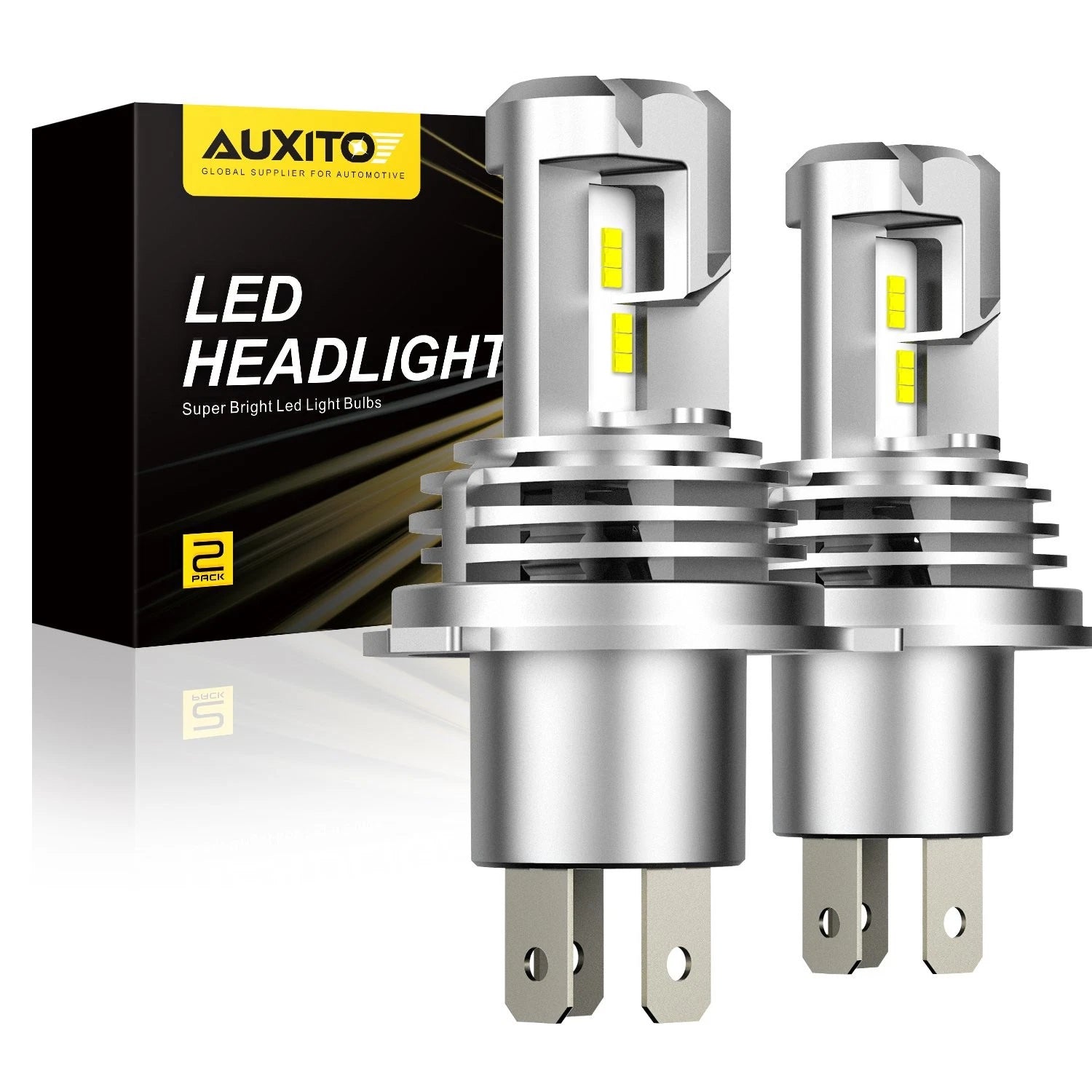 AUXITO H4 9003 LED Headlight Bulb Conversion Kit High Low Beam 6500K 200W M3 EOA AUXITO