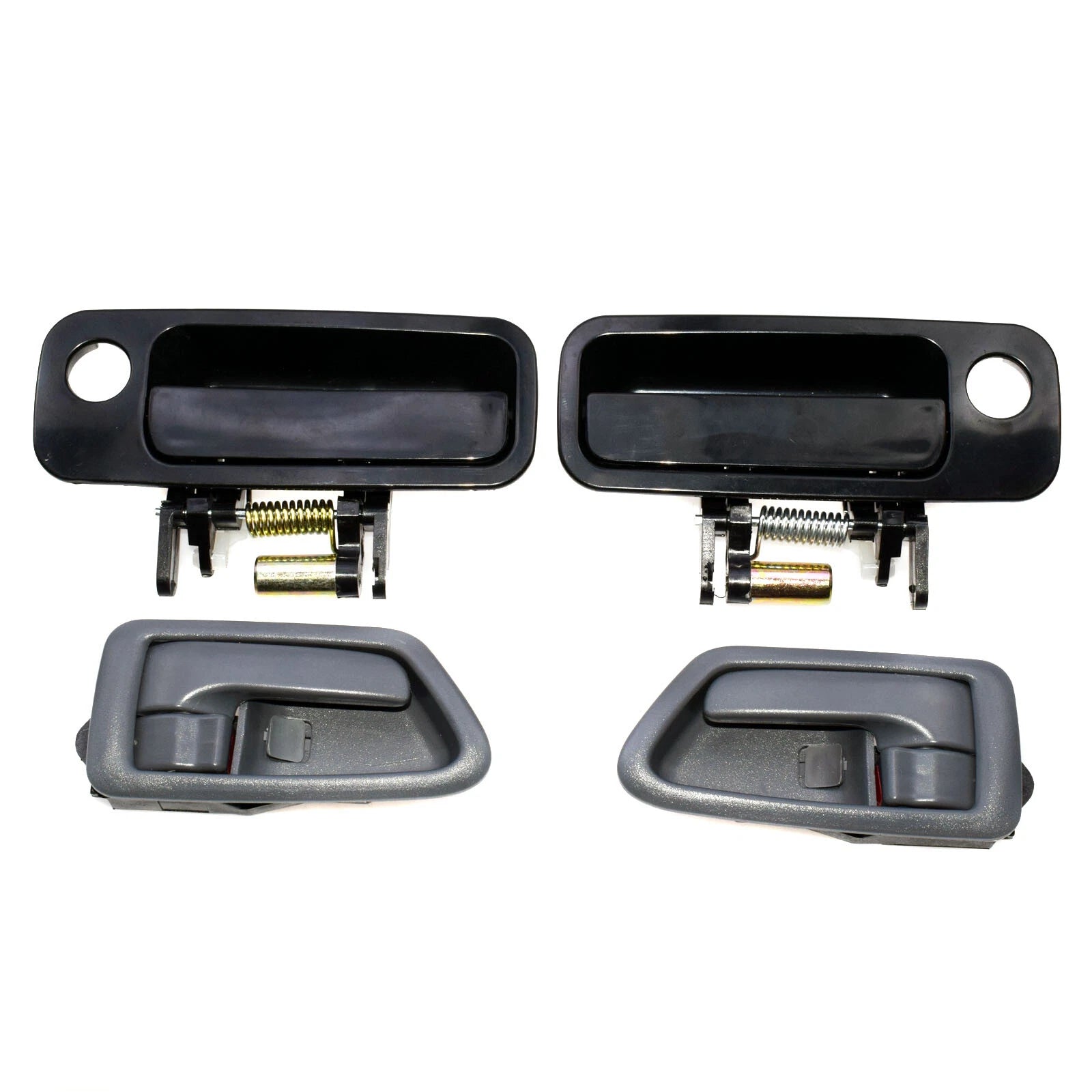 For Toyota Camry 97-01 Black Outside + Gray Inside Door Handle Front Rear LH RH 6B93BC-57