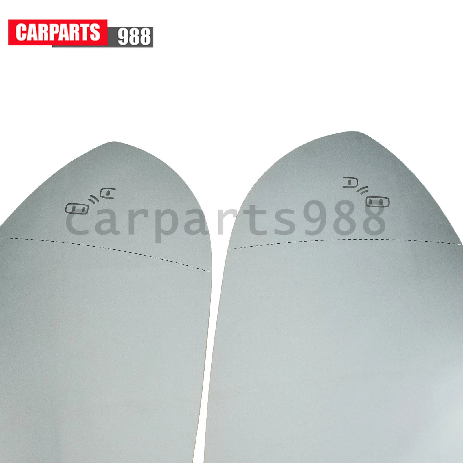 2Pcs LH RH Wing Door Mirror Glass Heated w/ Blind Spot For VW Golf GTI E-Golf 6B93BC-57