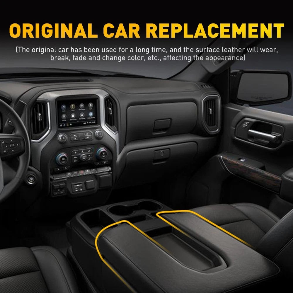 Console Lid Armrest Cover Pad For 2019-24 GMC Sierra Chevy Silverado Jump Seat A 6B93BC-57