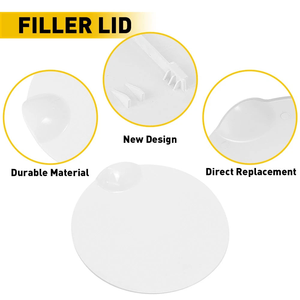 White Painted Fuel Gas Filler Tank Lid Door Cap Fits Cover Ford F150 2009-2014 6B93BC-57