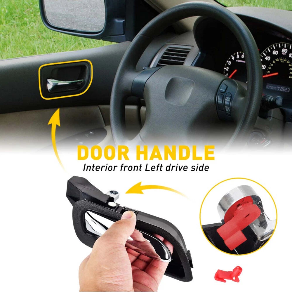 Interior Door Handle For 2003-2007 Honda Accord Front, Driver Side Sedan Plastic 6B93BC-57