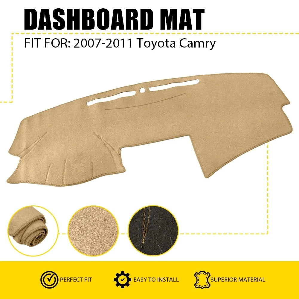 Dash Cover For 2007-2011 Toyota Camry Beige Replacement Dashboard Cover Mat EOA 6B93BC-57