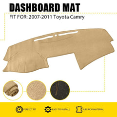 Dash Cover For 2007-2011 Toyota Camry Beige Replacement Dashboard Cover Mat EOA 6B93BC-57