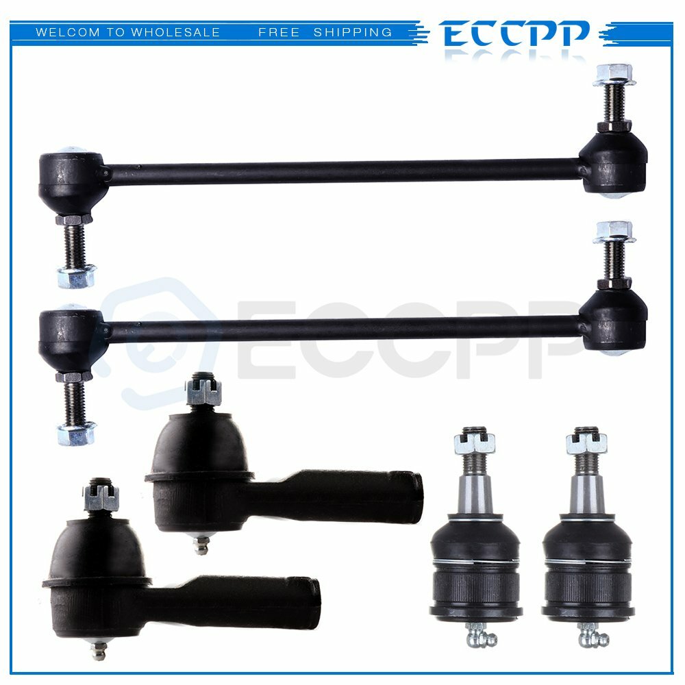 6Pcs Tie Rod Ball Joint Sway Bar Link Part Fits 1999-2004 Honda Odyssey Steering KOEEP
