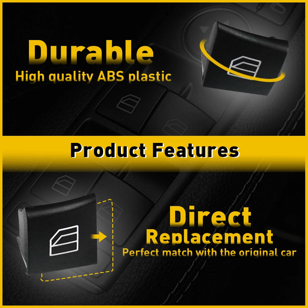 2x Driver Window Switch Repair Button Cap For Mercedes ML GL R W164 W251 X164 6B93BC-57
