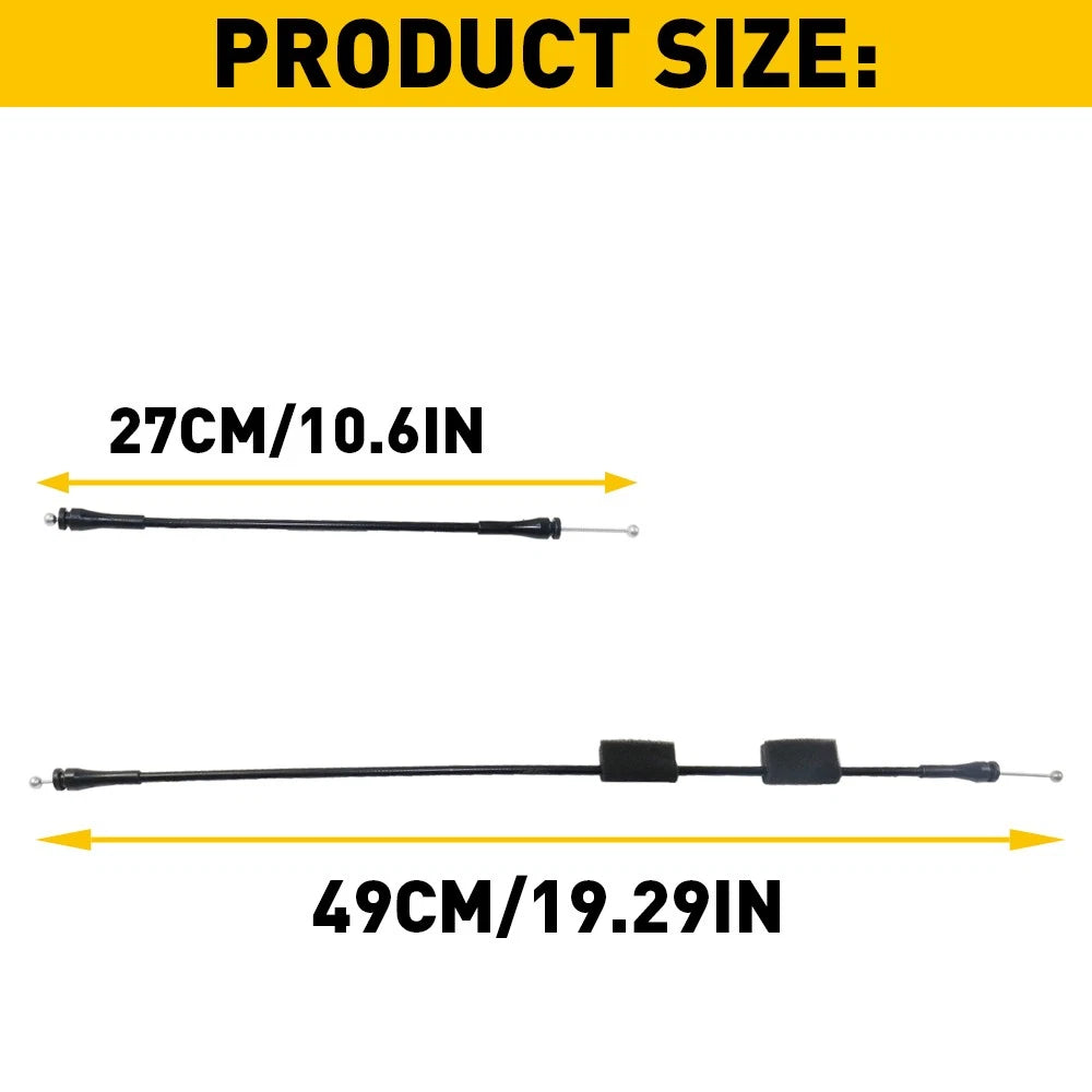 Rear Cargo Right Door Latch Release Cables for 1992-2014 Ford E150 E250 E350 Van 6B93BC-57