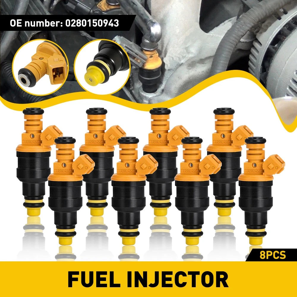 8PCS Flow Matched 0280150943 Injectors Fuel For 1997-03 Ford 4.6L/5.4L F-150 V8 6B93BC-57