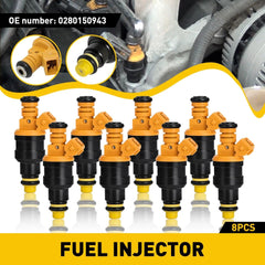 8PCS Flow Matched 0280150943 Injectors Fuel For 1997-03 Ford 4.6L/5.4L F-150 V8 6B93BC-57