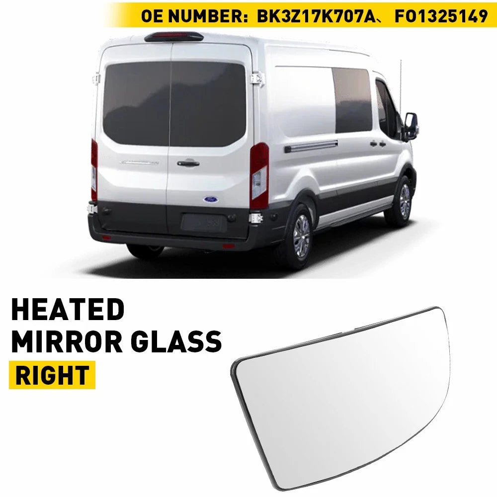 Mirror Glass Lower Convex Passenger Side for Ford Transit 150 250 BK3Z17K707A EA 6B93BC-57