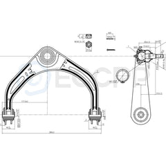 2PCS  Front Upper Left & Right Control Arms Parts Fits 2006-08 Dodge Ram 1500 6B93BC-57