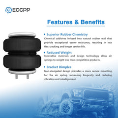 Air Suspension Air Bag W21-760-6781 3/8" NPT Port Kit Replaces For Rock Ride DC 6B93BC-57