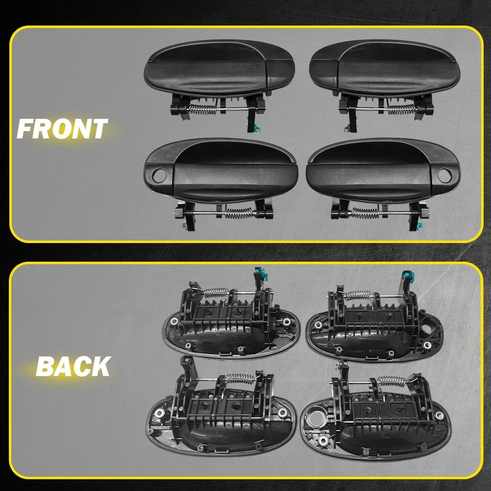 Set of 4 For 2004-2008 Chevy Aveo Outside Door Handles Front Rear Left Right EOA 6B93BC-57