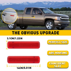 2x Door Panel Trim Rear Reflector For 2003-2007 GMC XL Yukon 1500 XL 2500 6B93BC-57
