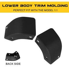 For 21 thru 23 F-150 LH/RH Side Stone Rock Guard Rear Trim Molding Kit US 6B93BC-57