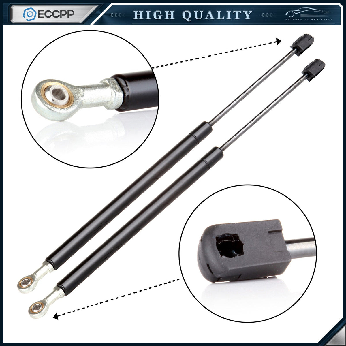 ECCPP 2x Rear Window Glass Lift Support Strut For Mercury Mountaineer 97-01 4608 ECCPP