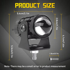 Universal Led Spotlight Driving Fog Light Lamp For Motorcycles Street Bike Car A 6B93BC-57