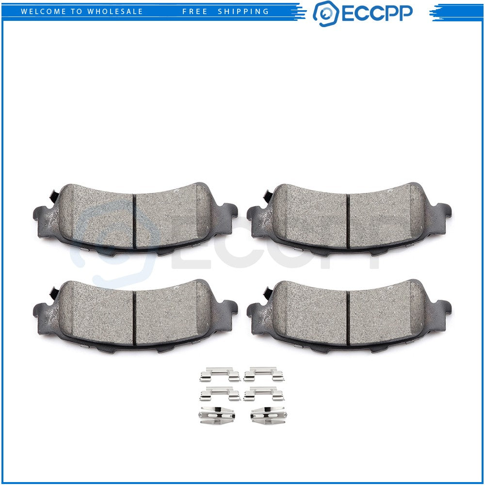 Rear Ceramic Brake Pads For Cadillac DeVille Chevrolet Silverado 1500 GMC Yukon 6B93BC-57