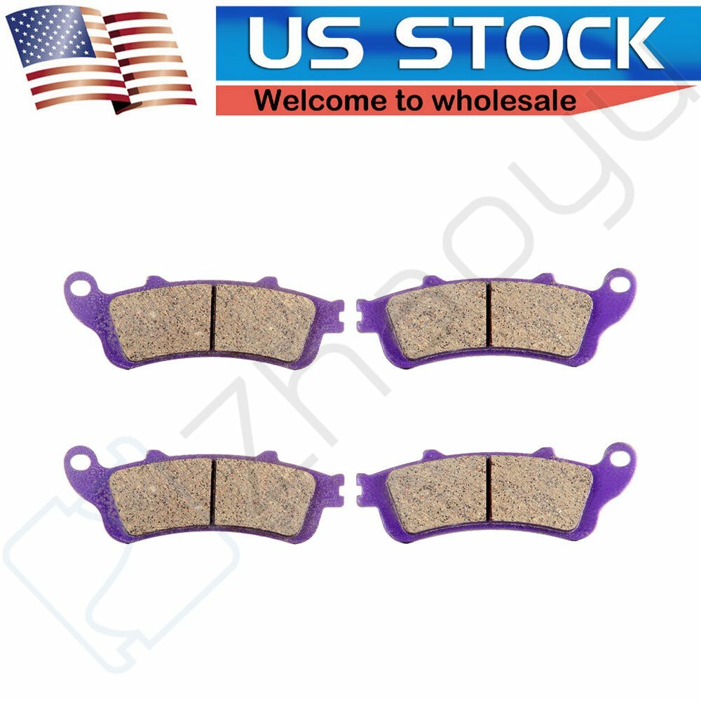 2 Pairs Brake Pads For 2004-2010 2012 Honda ABS ST1300A Carbon Fiber 6B93BC-57
