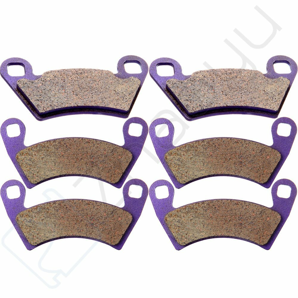 3 Pairs Brake Pads Front And Rear For Polaris 2x4 Ranger 500 06-09 Carbon Fiber 6B93BC-57