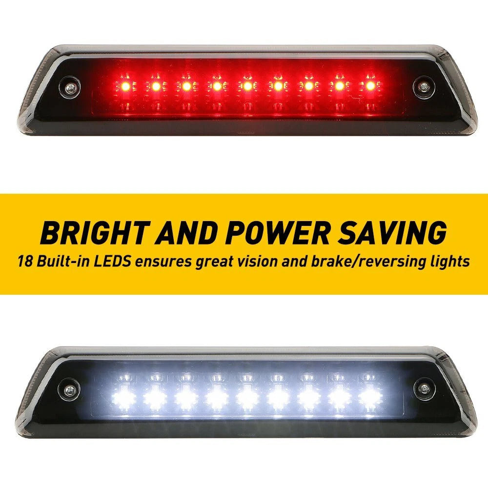 For 2009-2014 Ford F-150 LED Third 3rd Brake Light Tail Rear Cargo Lamp Smoke EA 6B93BC-57