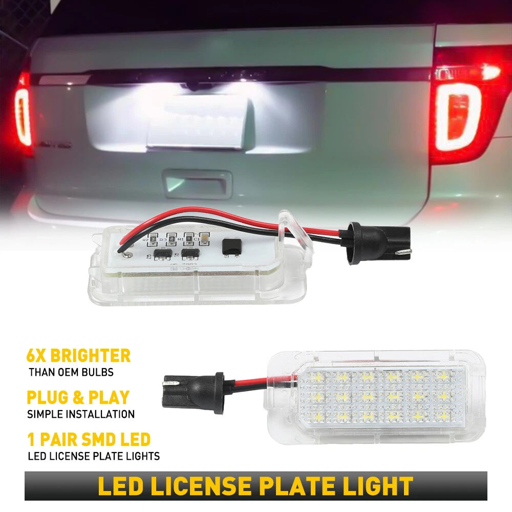 For Ford Explorer Fusion Fiesta Escape [SUPER BRIGHT] LED License Plate Lights A 6B93BC-57