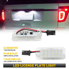 For Ford Explorer Fusion Fiesta Escape [SUPER BRIGHT] LED License Plate Lights A 6B93BC-57