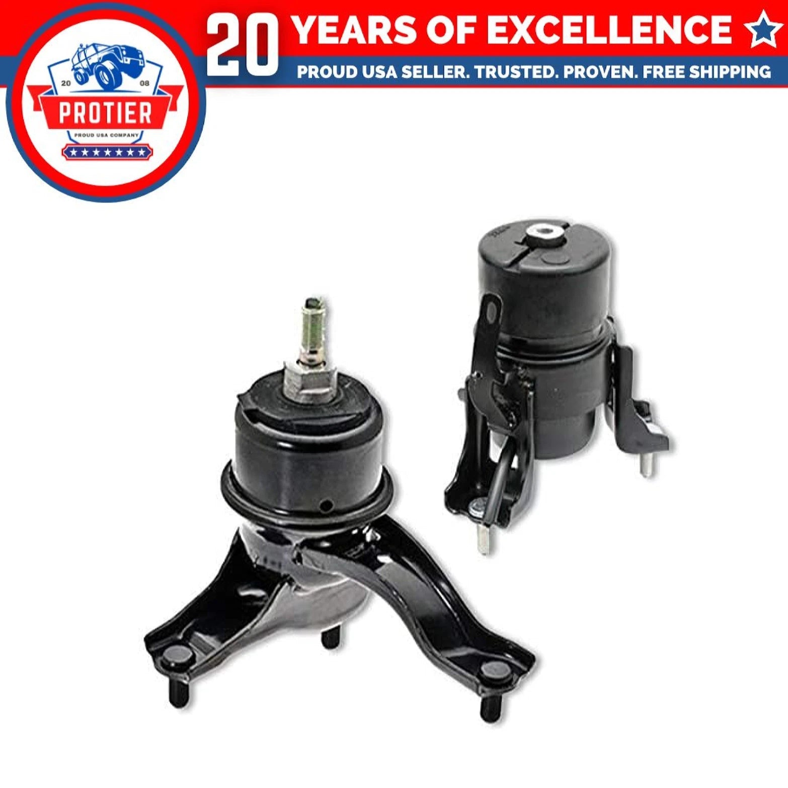 Fits 2004-2006 Toyota Camry 3.3L / Lexus ES330 Frt & Frt RT Motor Mount 2pcs : 6B93BC-57