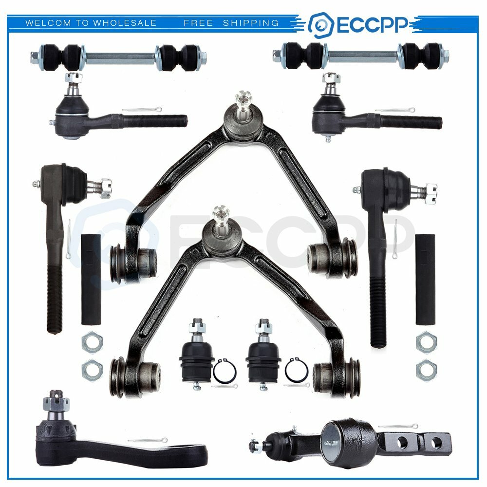 14pcs Front Control Arms Tie Rods Suspension For 1997-2001 2002 Ford Expedition 6B93BC-57