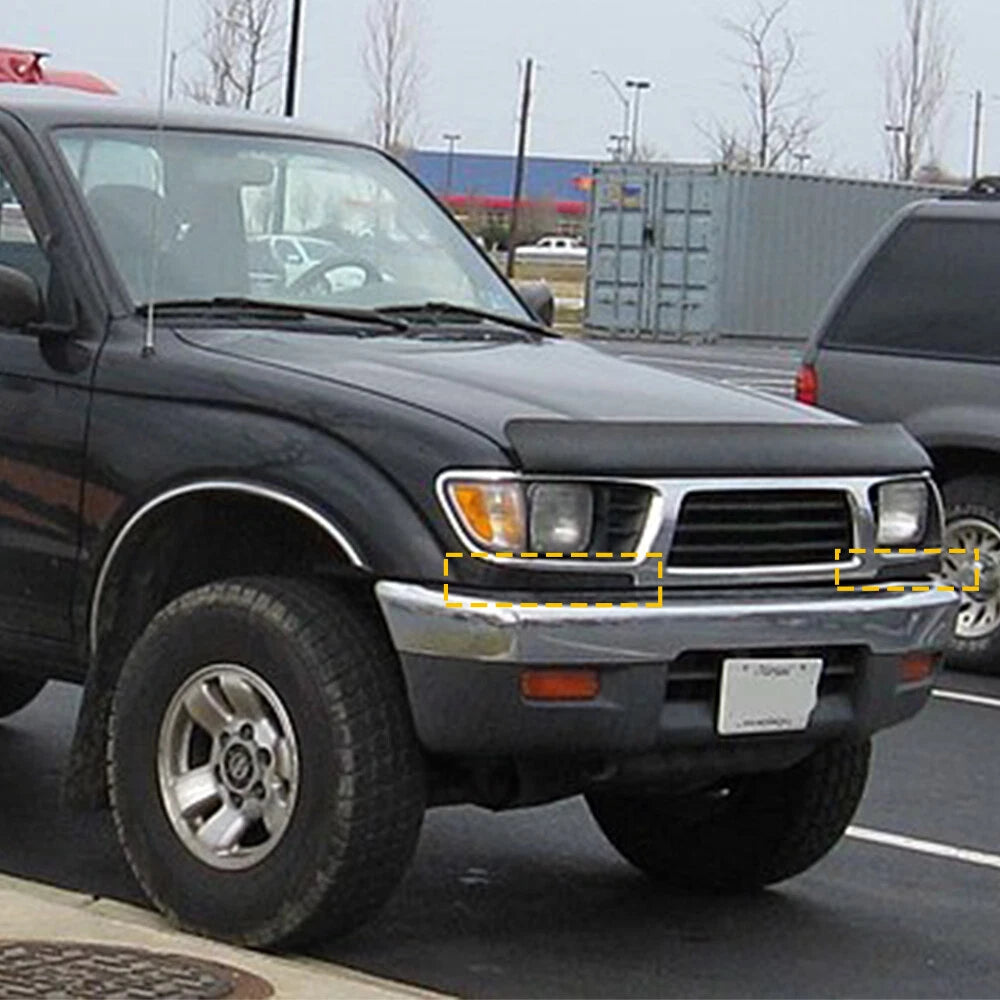 2PCS Front Bumper Grille Headlight Filler Trim Cover For 95-97 Toyota Tacoma 4wd 6B93BC-57