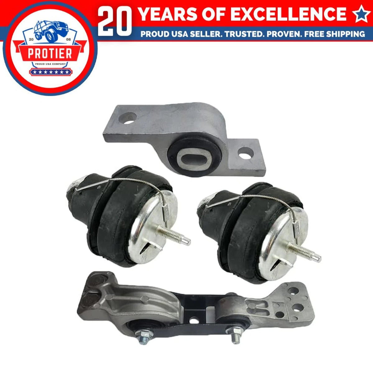 Fits 2007-2014 Volvo XC90 3.2L Engine Motor & Torque Strut Mount Set | A4003 6B93BC-57